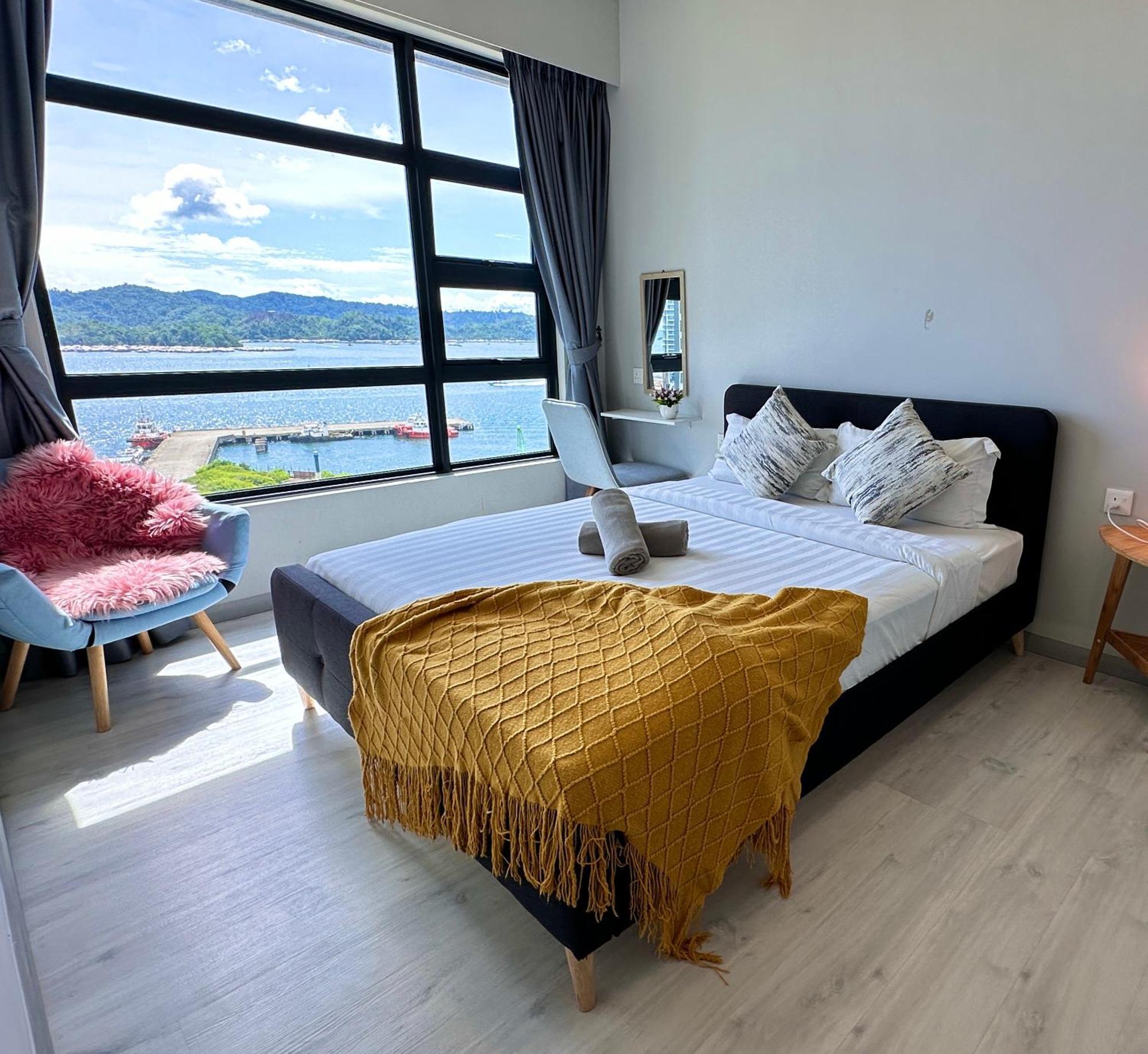 Jq1 Sea & Pool Or City View Wifi I Washing Machine For Some Units I Cuckoo Water Jesselton Quay By R2 Κότα Κιναμπαλού Εξωτερικό φωτογραφία