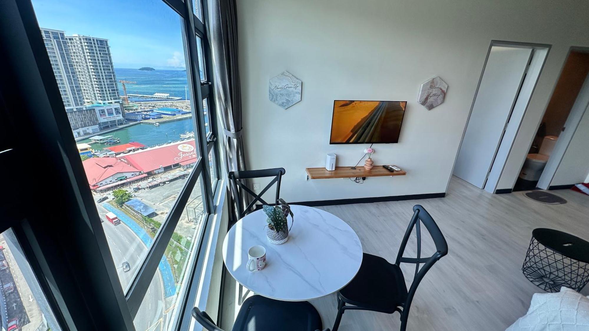Jq1 Sea & Pool Or City View Wifi I Washing Machine For Some Units I Cuckoo Water Jesselton Quay By R2 Κότα Κιναμπαλού Εξωτερικό φωτογραφία