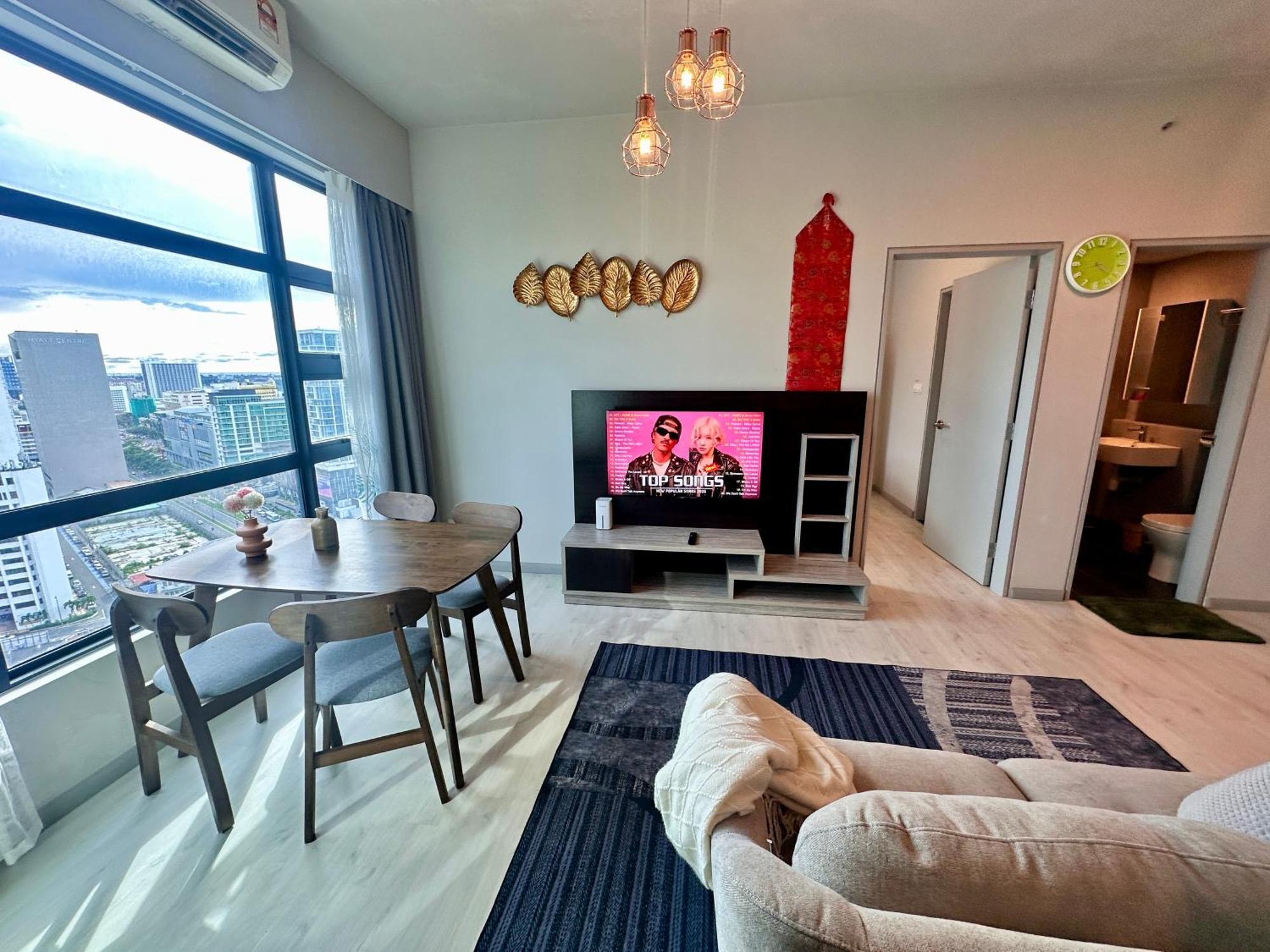 Jq1 Sea & Pool Or City View Wifi I Washing Machine For Some Units I Cuckoo Water Jesselton Quay By R2 Κότα Κιναμπαλού Εξωτερικό φωτογραφία