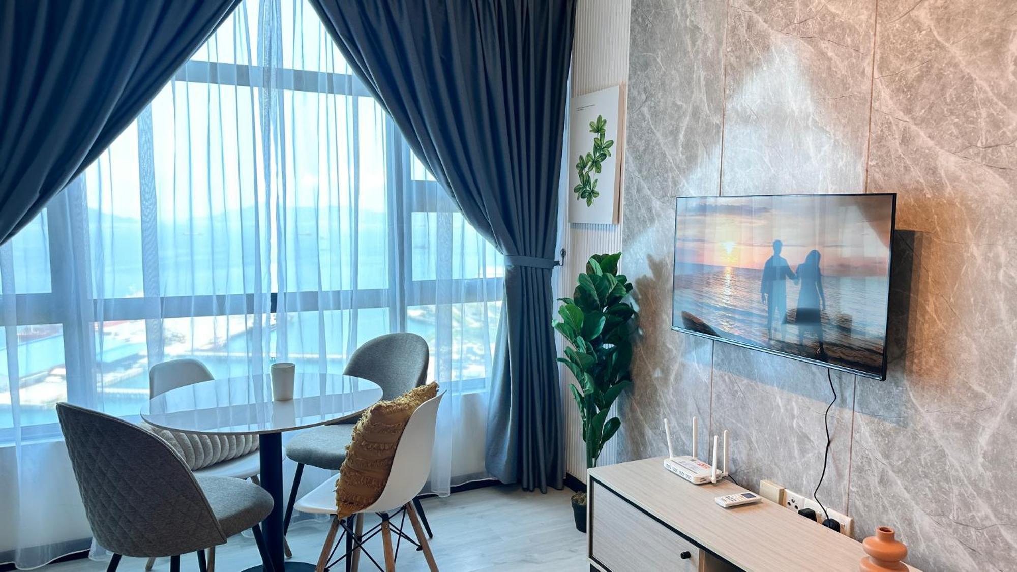 Jq1 Sea & Pool Or City View Wifi I Washing Machine For Some Units I Cuckoo Water Jesselton Quay By R2 Κότα Κιναμπαλού Εξωτερικό φωτογραφία